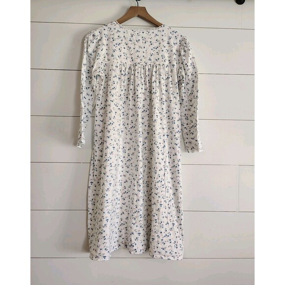 Eileen West Womens Floral 100% Cotton Nightgown Cottagecore Ditsy Size Small EUC - Picture 3 of 7